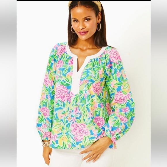 Lilly Pulitzer Camryn Tunic Multi Grove Garden
Boho Top - Picture 4 of 16